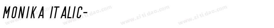 Monika Italic字体转换